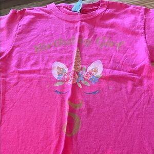 Gildan Pink Unicorn Kids T-Shirt